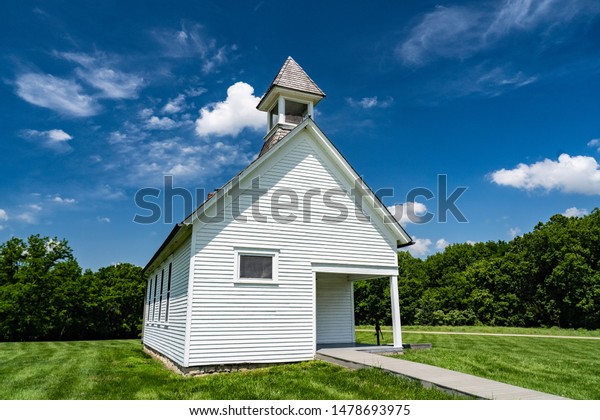 Old One Room Schoolhouse On Beautiful Stock Photo Edit Now