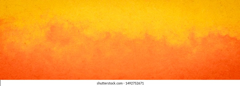 alte orangefarbene und gelbe Hintergrundpapierstruktur, Panoramaformat