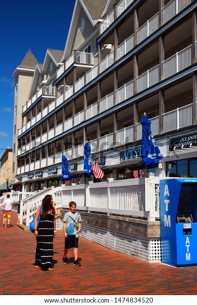 Old Orchard Beach Me Usa August Stock Photo Edit Now 1474834520