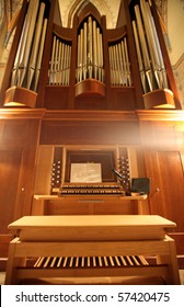 Old organ in perspective