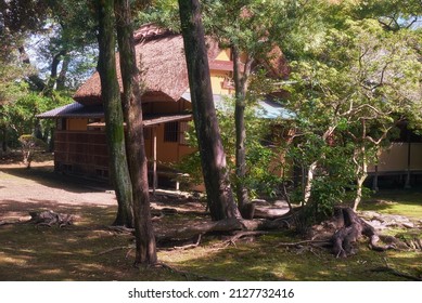 The Old Oribe-do Tea House Dedicated To The Memory Of Lord Furuta Oribe At The Ofuke-maru Gardens Of Nagoya Castle. Nagoya. Japan