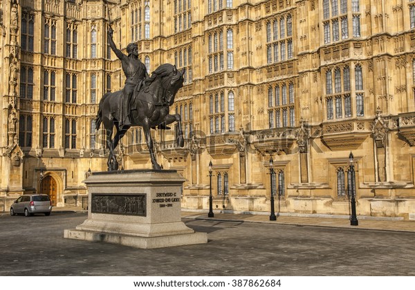 Old Palace Yard Palace Westminster Seat Stockfoto Jetzt