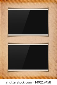 old paper with frame