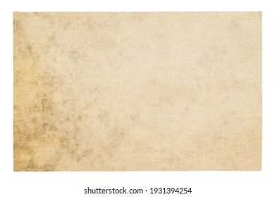 old paper isolated on white background with clipping path - Shutterstock ID 1931394254