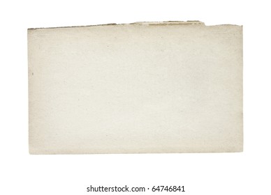 Old Paper Isolated On White Background