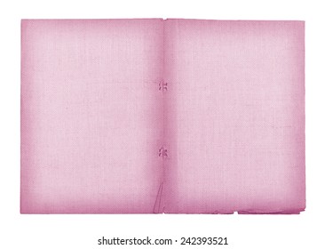 Old Paper And Lenin Texture Isolated On White Background , With Clipping Path , Purple Color