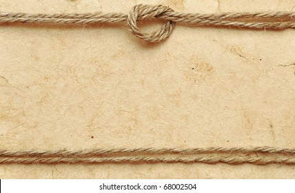 Old Paper With Rope Border