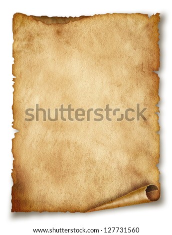 Old paper sheet, Vintage aged old paper. Original background or texture