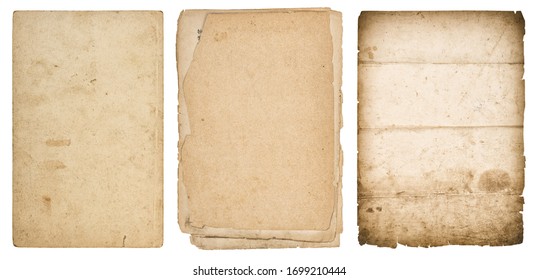 Alte Papierblätter. Verwendete Pappe, strukturierter Hintergrund