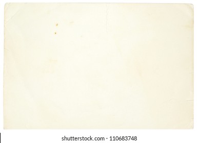 old paper texture on white - Shutterstock ID 110683748