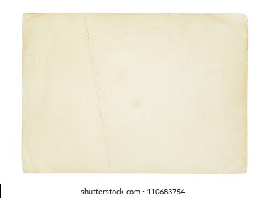 old paper texture on white - Shutterstock ID 110683754