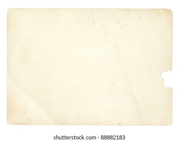 old paper texture on white - Shutterstock ID 88882183