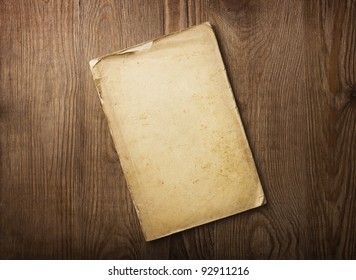 Old Papers On A Wooden Table