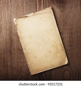 Old Papers On A Wooden Table