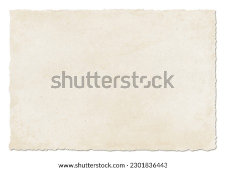 Old parchment paper texture background. Vintage wallpaper. Isolated on white
