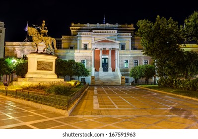 Old Parliament House At Night, Athens, Greece