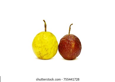 Old Passion Fruit Withered Isolated