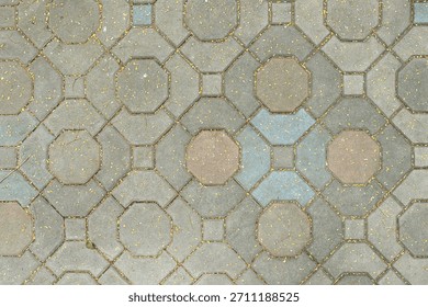 Old paver stone blocks pattern background