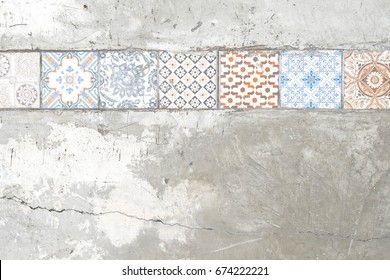 Colorful Cement Tile Paver Vintage Barcelona