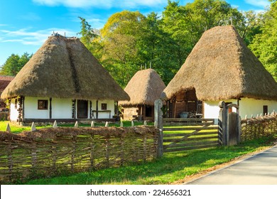 The Old Peasant Houses,Astra Village Museum,Sibiu,Transylvania,Romania,Europe