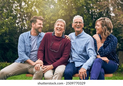 Old people, family and outdoor portrait with hug, vacation and support in relationship connection. Laugh, parents and together for security embrace in countryside, love and retirement travel to Italy - Powered by Shutterstock