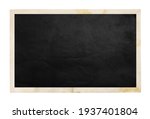 Old photo frame isolated on white. Vintage paper