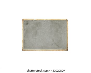 Old Photo Frame Isolated On White Background