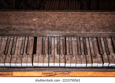 Old Piano Keyboard, Gwalia Ghost Town