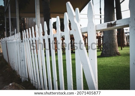Similar – Image, Stock Photo picket fence Fence