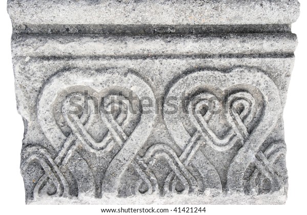 Old Piece Cornice On White Background Stock Photo Edit Now 41421244