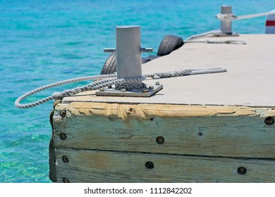 Old Pier At Rum Point In Grand Cayman