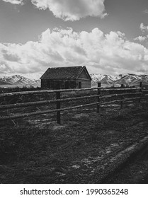 Old Pioneer Building On A Dirt Road