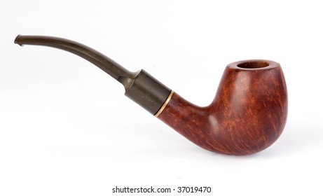 Retro Tobacco Pipe On White Background Stock Photo (Edit Now) 40417780