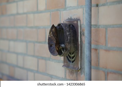 Old pipe in the wall
