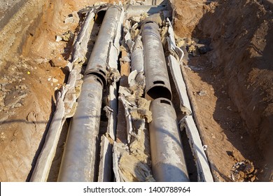 Old Pipes Asbestos Insulation Stock Photo (Edit Now) 1400788964