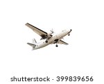 Old plane isolated on white background, Clipping path