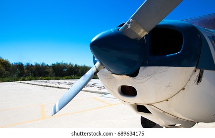 old plane propeller