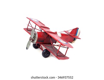 old plane toy isolated