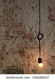 Old plaster background and wires.