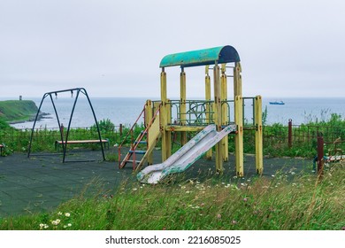 Old Playground On An Island By The Sea