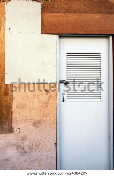 Old Plywood Sheet Wall Old Door Stock Photo Edit Now 624084209