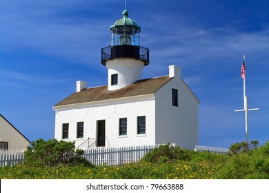 Old Point Loma Lighthouse In San Diego, CA.