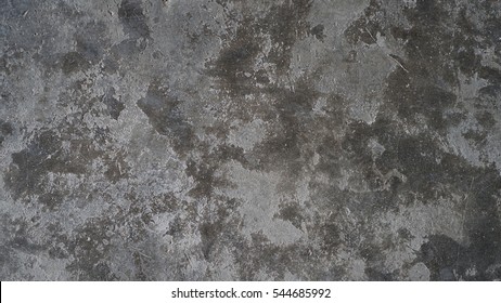 Old Polished Concrete Floor, Surface Grunge Rough Of Cement Texture Background