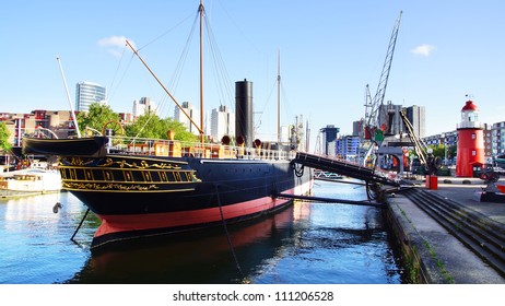 Old Port In Rotterdam. Netherlands