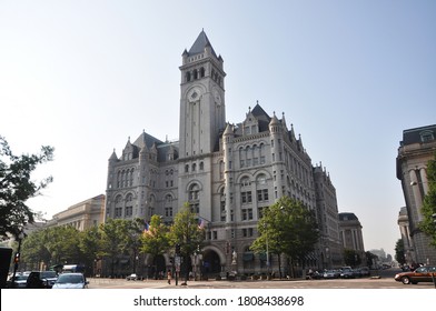 Old Post Office was built in 1892 to 1899 with Romanesque Revival Style at 1100 Pennsylvania Avenue in Washington, District of Columbia DC, USA. Now this building is Trump International Hotel. 