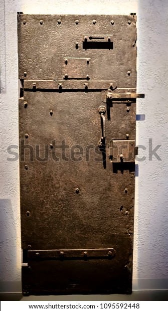 Old Prison Door Stock Photo Edit Now 1095592448