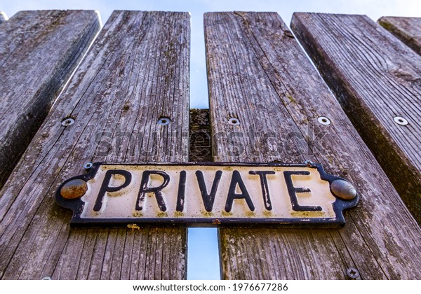 old private sign in germany - translation:\
private ground - no\
trespassing