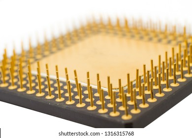 Old processor scrap golden pins for recycling