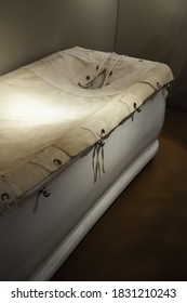 Old Psychiatric Bed, Detail Of Old Mental Hospital