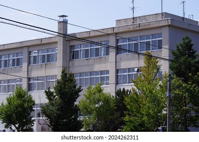 Old Public School In Japan